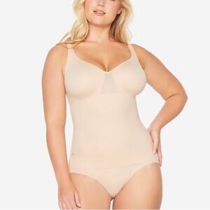Ruby Ribbon Everyday Shape Cami Matte Beige Style 3068 Size 44